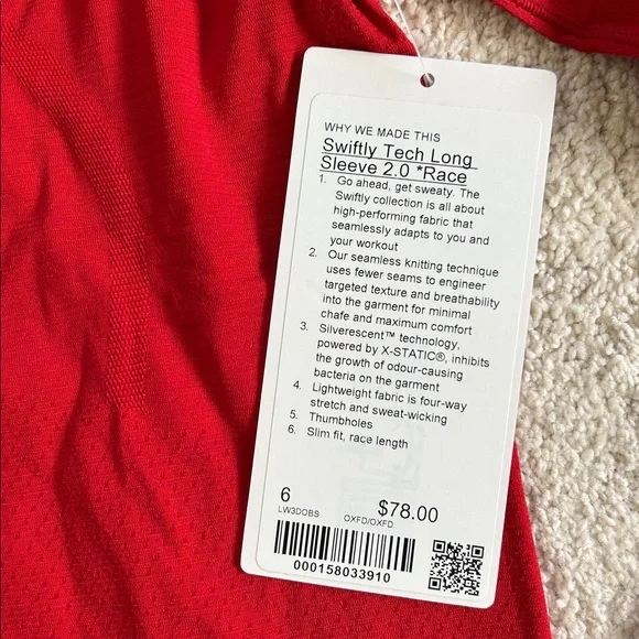 Lululemon Swiftly Tech Long Sleeve 2.0 Race Length-NWT!!! - Picture 5 of 11